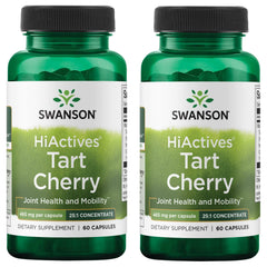 Swanson Tart Cherry bottle front promoting daily joint health support.
