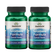 Swanson Telomere Formula capsules front view, easy daily use for potential cellular support.