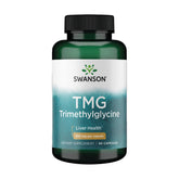 Swanson TMG Trimethylglycine bottle shown for daily cardiovascular and liver support.