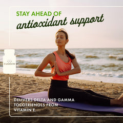 Swanson Tocotrienols capsules close-up signaling convenient daily supplementation