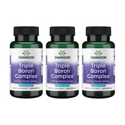 Swanson Triple Boron Complex bottle front for bone health support.