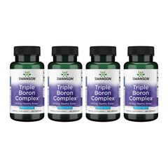 Swanson Triple Boron Complex bottle label highlighting boron forms for absorption