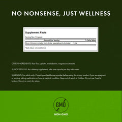 Swanson Triple Boron Complex nutrition facts panel for informed choice