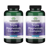 Swanson Triple Magnesium Complex bottle front highlighting daily mineral support