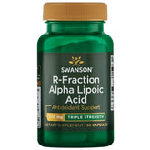 Swanson triple-strength R-Fraction alpha-lipoic acid bottle for daily supplementation