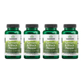 Swanson Turmeric & Black Pepper bottle front highlighting the bioavailability-focused formula.
