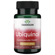 Swanson Ubiquinol 100 mg softgels bottle close-up for energy support