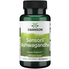 Swanson UL Sensoril Ashwagandha 125mg bottle for daily stress support