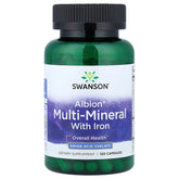 Swanson ULT Albion Multi-MIN with Iron bottle showing a full-size bottle for daily mineral support.