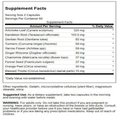 Swanson Ultra Bavarian Bitters label close-up highlighting herbal blend for digestive wellness