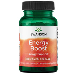 Swanson Ultra Energy Boost bottle pour with designed-release capsules for daytime energy