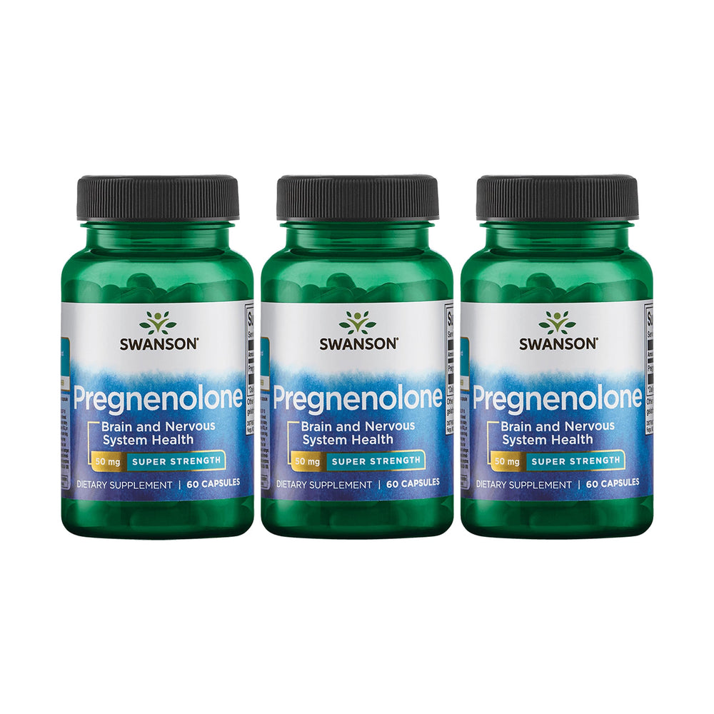 Swanson Ultra pregnenolone 50 mg bottle for daily wellness support.