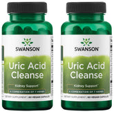 Swanson Uric Acid Cleanse bottle front view for daily kidney support.