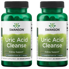 Swanson Uric Acid Cleanse bottle front view for daily kidney support.