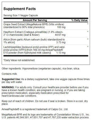 Swanson veggie capsules close-up highlighting vegetarian, non-GMO formula