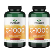 Swanson Vitamin C with Rose Hips bottle front highlights daily immune support and energy potential