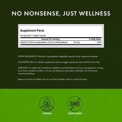 Swanson Vitamin D3/D2 label closeup showing potency and freshness