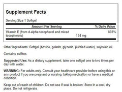 Swanson Vitamin E mixed tocopherols 250 softgels package for convenient daily use.