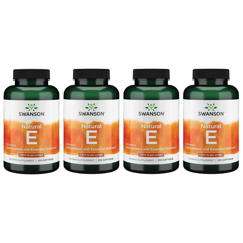 Swanson Vitamin E softgels with natural D-alpha tocopherol for daily heart support.