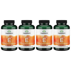 Swanson Vitamin E softgels with natural D-alpha tocopherol for daily heart support.