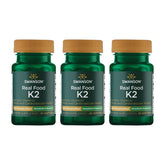 Swanson vitamin K2 bottle highlights 200 mcg MK-7 for calcium regulation.