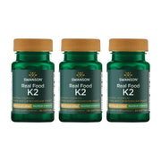 Swanson vitamin K2 bottle highlights 200 mcg MK-7 for calcium regulation.