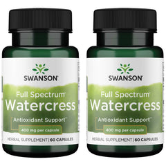 Swanson Watercress capsules bottle front view for daily wellness support.