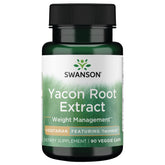 Swanson Yacontrol bottle with capsules showing yacon root extract and metabolism support