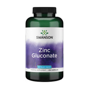 Swanson Zinc Gluconato: cápsulas para apoyo diario de la salud general.
