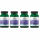 Swanson Zinc Picolinate bottle front view highlighting 22 mg per capsule for daily immune support.