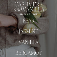 Sweet Water Decor cashmere vanilla jar side view showcases a sleek 9oz container.