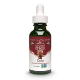 SweetLeaf Cola Sweet Drops bottle on the counter, zero-calorie flavor option.