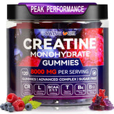 Swing Arm Creatine Monohydrate Gummies bottle for convenient pre-workout support.