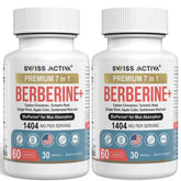 Swiss Activa+ Berberine bottle showcasing premium metabolism-support formula.