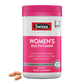 Swisse Daily Multivitamin for Women bottle front view highlighting energy support.