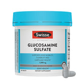Swisse Glucosamine 1500mg bottle highlighting daily joint support.