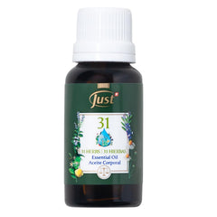 SwissJust Oil 31-20ml bottle ready for massage and aromatherapy