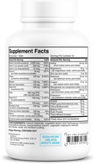 Close-up of Swolverine Multivitamin tablet highlighting essential minerals and B-vitamins for energy.