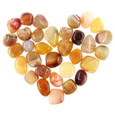 Swpeet marine yellow agate chips for jewelry making and decor