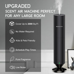 SWUVUXO remote control depicted for effortless diffuser operation nearby