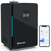 SWUVUXO hotel scent diffuser front view with durable metal housing for durability