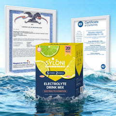 Syloni Electrolyte Citrus Passion Fruit stick-pack provides refreshing hydration
