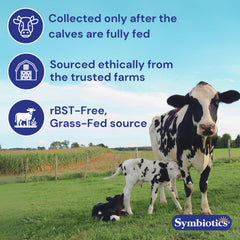 Symbiotics Colostrum gluten-free label for sensitive diets