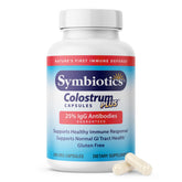 Symbiotics Colostrum bottle with vegetable capsules for daily immune support