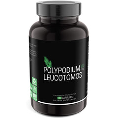 SYMNUTRITION Polypodium Leucotomos bottle with vegan capsules for daily wellness.