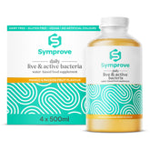 Symprove Mango Passionfruit bottle front showing probiotic benefits