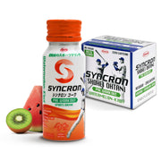 Syncron aluminum bottle ready-to-drink for on-the-go workouts.