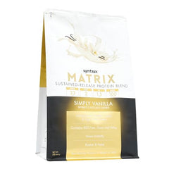 Syntrax Matrix vanilla shake being poured to show a smooth texture.