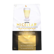 Syntrax Micellar Crème vanilla bottle showing creamy shake and zero fat benefit