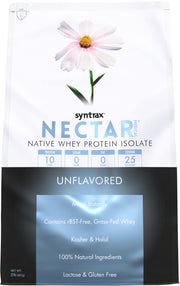 Syntrax Nectar Medical native whey protein isolate powder blends smoothly into drinks